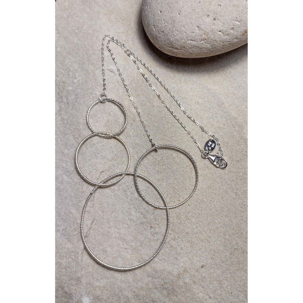 Alwand Vahan 925 Sterling Silver Interlocking Circle Necklace